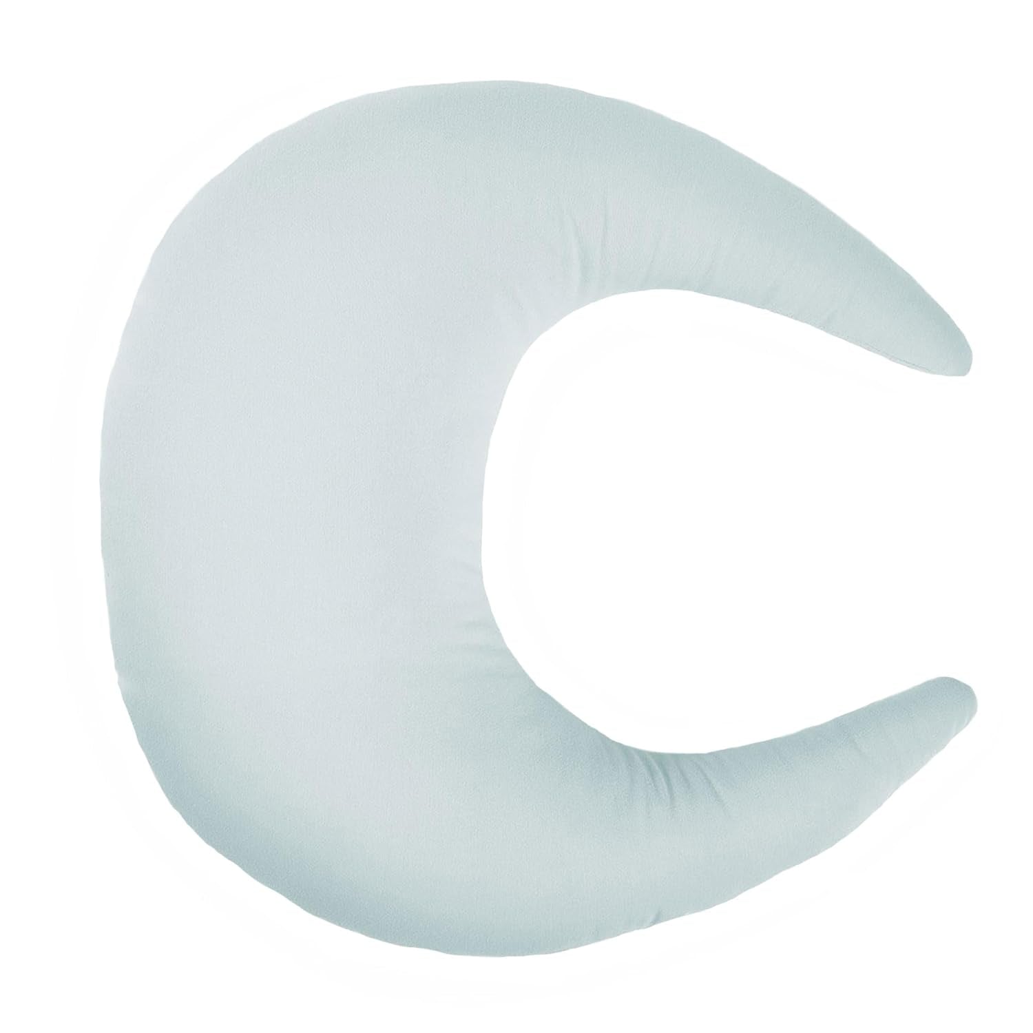 Organic Nursing Pillow | Bottle & Breastfeeding Pillow with Organic Cotton Cover & Fiberfill, Machine Washable Feeding Pillow, Newborn Essentials Must Haves (Bluebell)