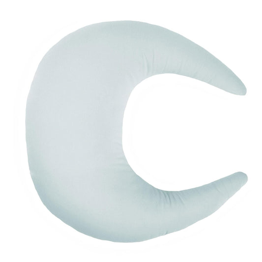 Organic Nursing Pillow | Bottle & Breastfeeding Pillow with Organic Cotton Cover & Fiberfill, Machine Washable Feeding Pillow, Newborn Essentials Must Haves (Bluebell)