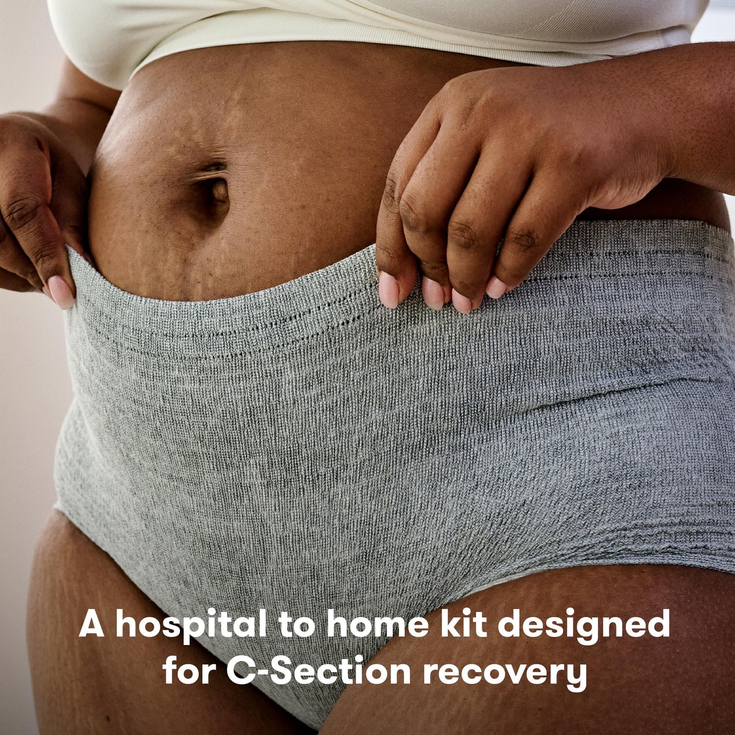 Postpartum C-Section Recovery Care Kit with Peri Bottle and Disposable Underwear for Women, One Size