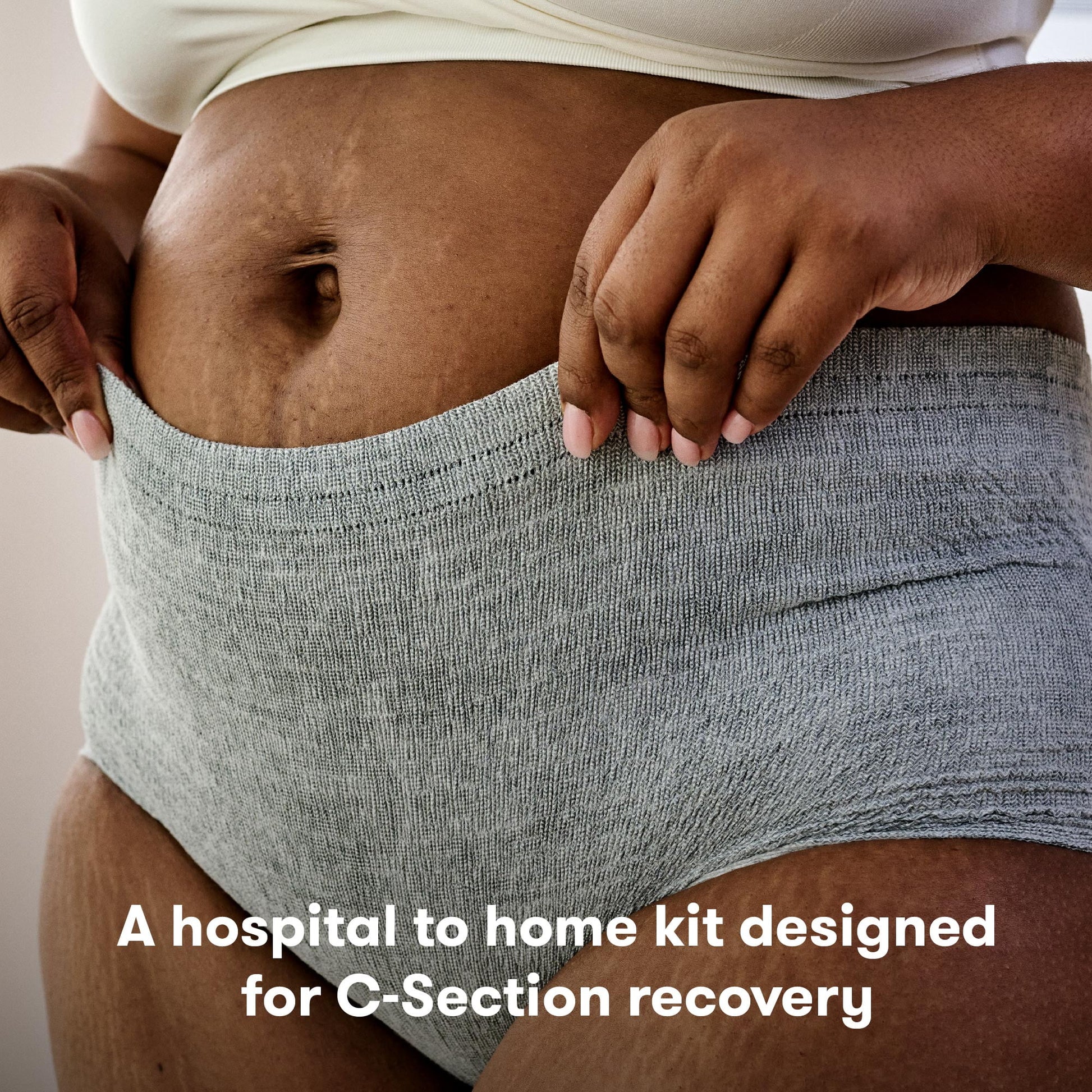 Postpartum C-Section Recovery Care Kit with Peri Bottle and Disposable Underwear for Women, One Size