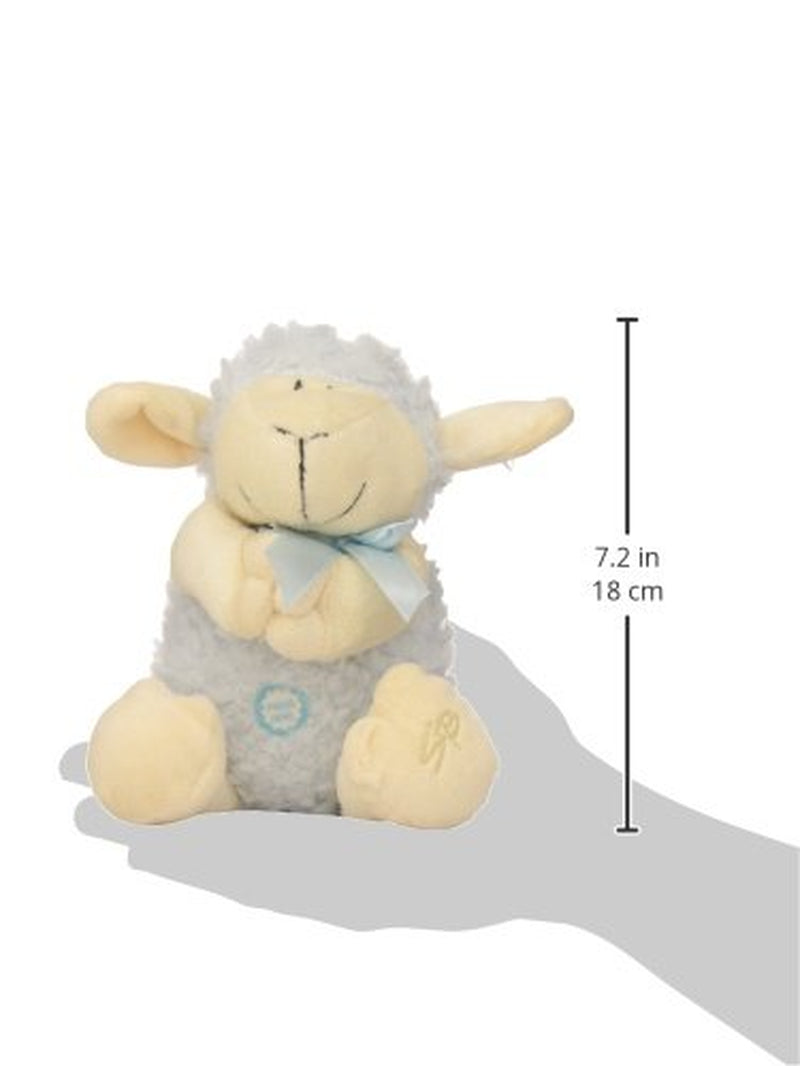 Ultra Soft and Huggable Musical Praying Woolly Lamb, Blue, 11 Inch