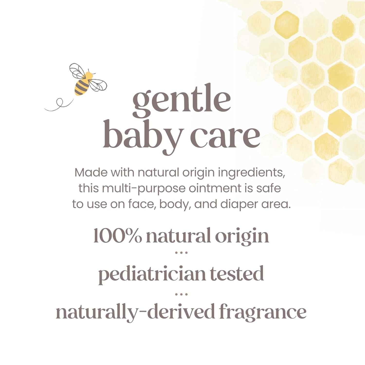 Baby 100% Natural Origin Multipurpose Healing Ointment, Face & Body Baby Ointment – 7.5 Ounce Tub