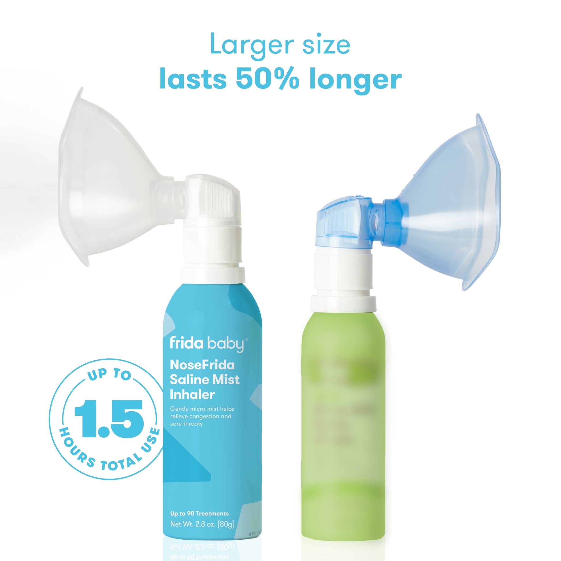 Nose Saline Mist Nasal Inhaler, Allergy Relief and Congestion Relief for Babies + Kids