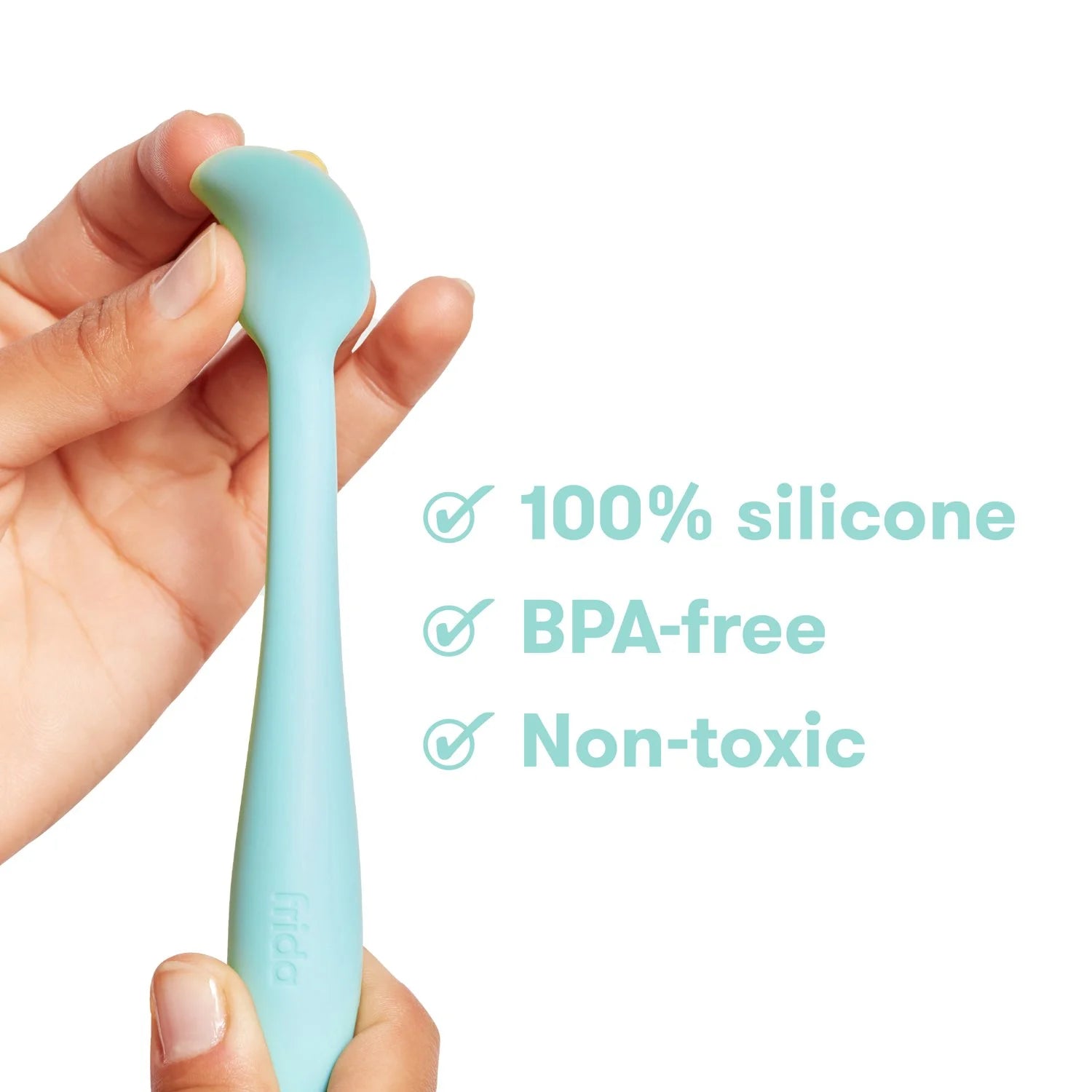 Silicone Booty Brush Applicator for Infant Diaper Rash Cream and Butt Paste, Blue