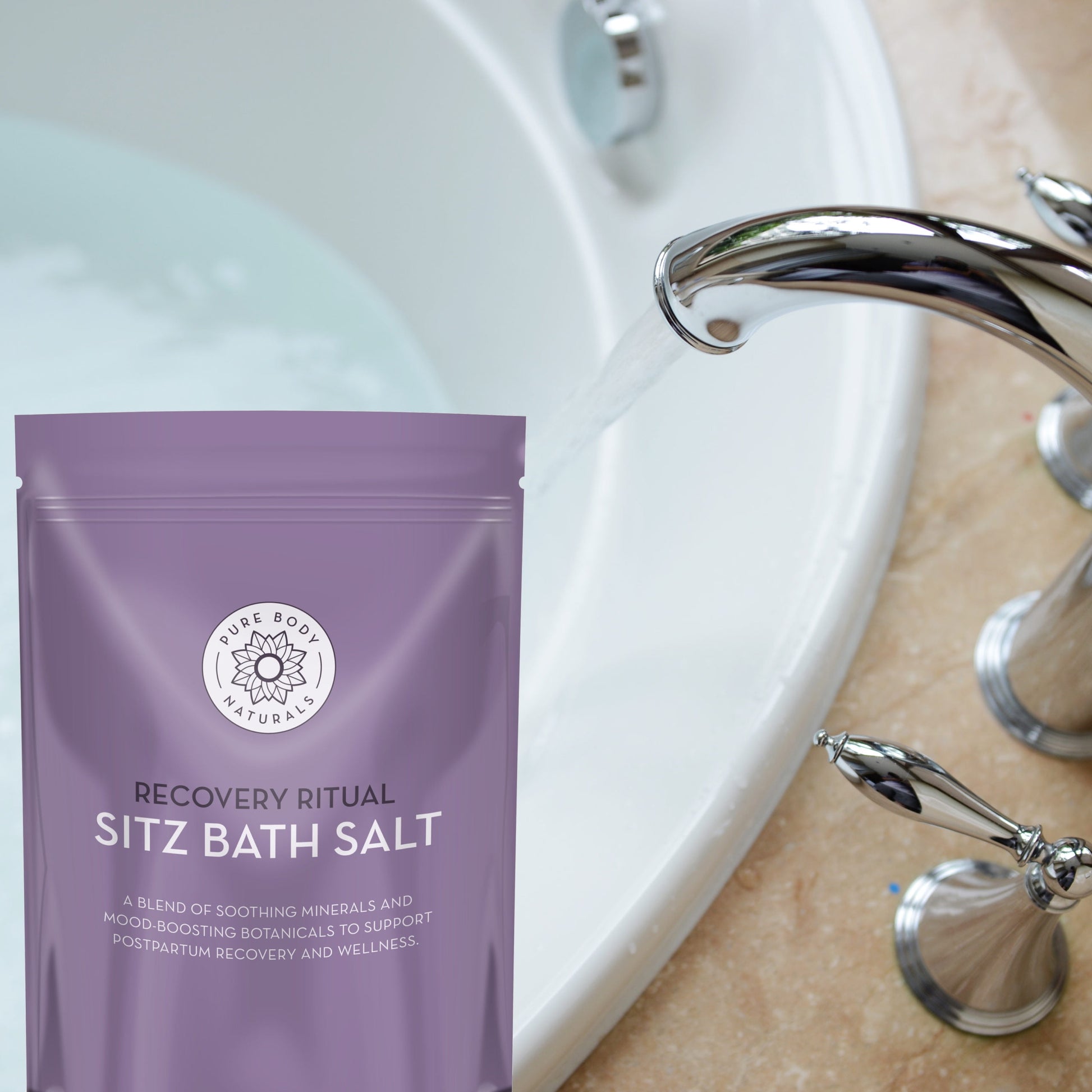 Sitz Bath Epsom Salt for Postpartum Care and Hemorrhoid Treatment, 32 Oz by .