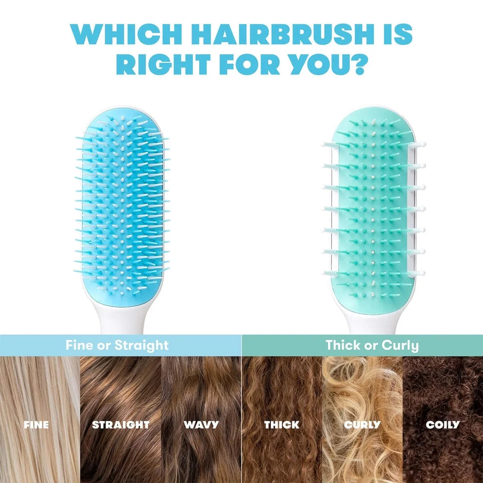 Fine or Straight Hair Detangling Kids Brush, Detangles Knots without Tears or Breakage
