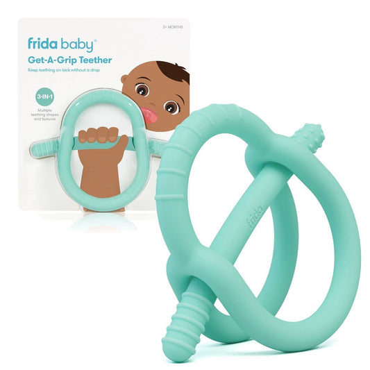 Get-A-Grip Teether for Babies, Teal, 3+ Months