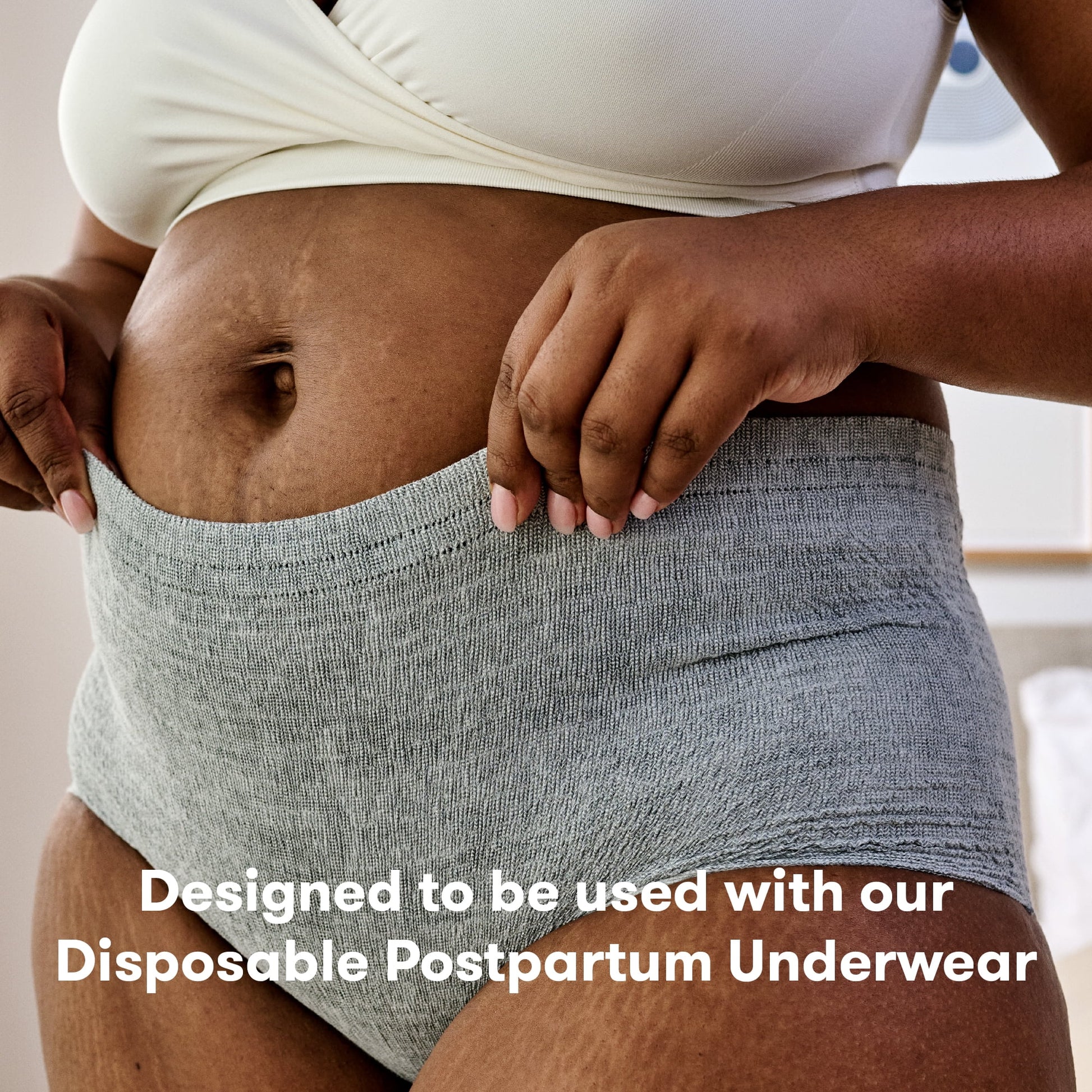 Postpartum Catch-All Feminine Pads for Maximum Absorbancy, Disposable Postpartum Underwear Alternative for Women, 18 Count