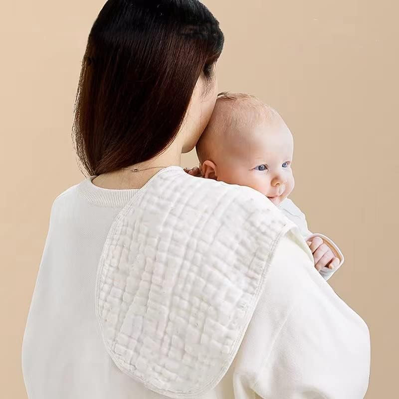 Baby Burp Cloths Muslin Washcloths - Muslin Burp Cloths Hanky Extra Soft Absorbent 6Pck 100% Cotton Baby Burp Rags Large 20''X10'' 6 Layers Newborn Burp Sets for Girls Boys