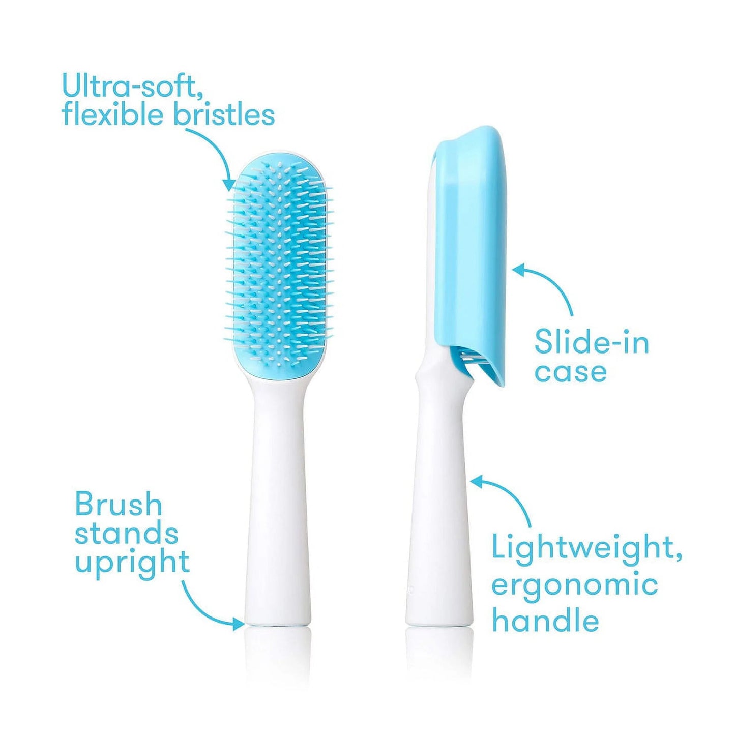 Fine or Straight Hair Detangling Kids Brush, Detangles Knots without Tears or Breakage