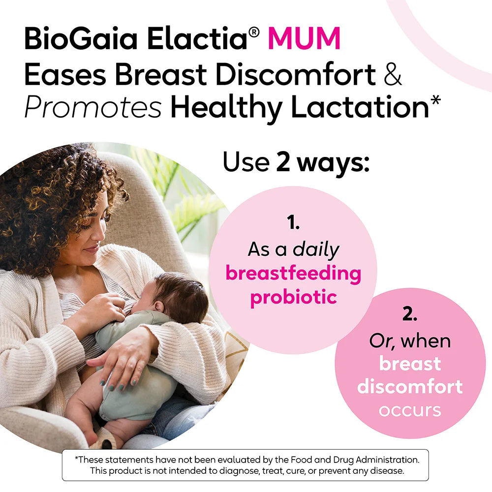 Breastfeeding Probiotic | Probiotic for Breastfeeding Moms | Ease Lactational Breast Pain | Promote Healthy Lactation | Newborn Essentials for Mom & Baby | Daily Breastfeeding Supplement