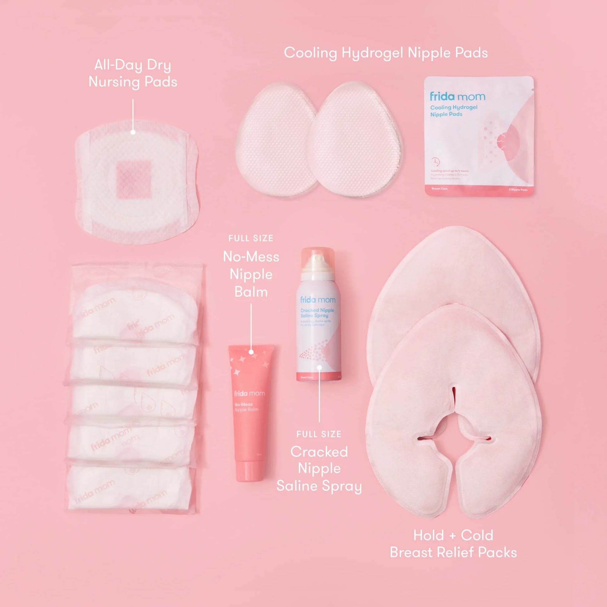 Breastfeeding Survival Kit with Nipple Cream, Lactation Breast Pads, and More, 13 Piece Kit