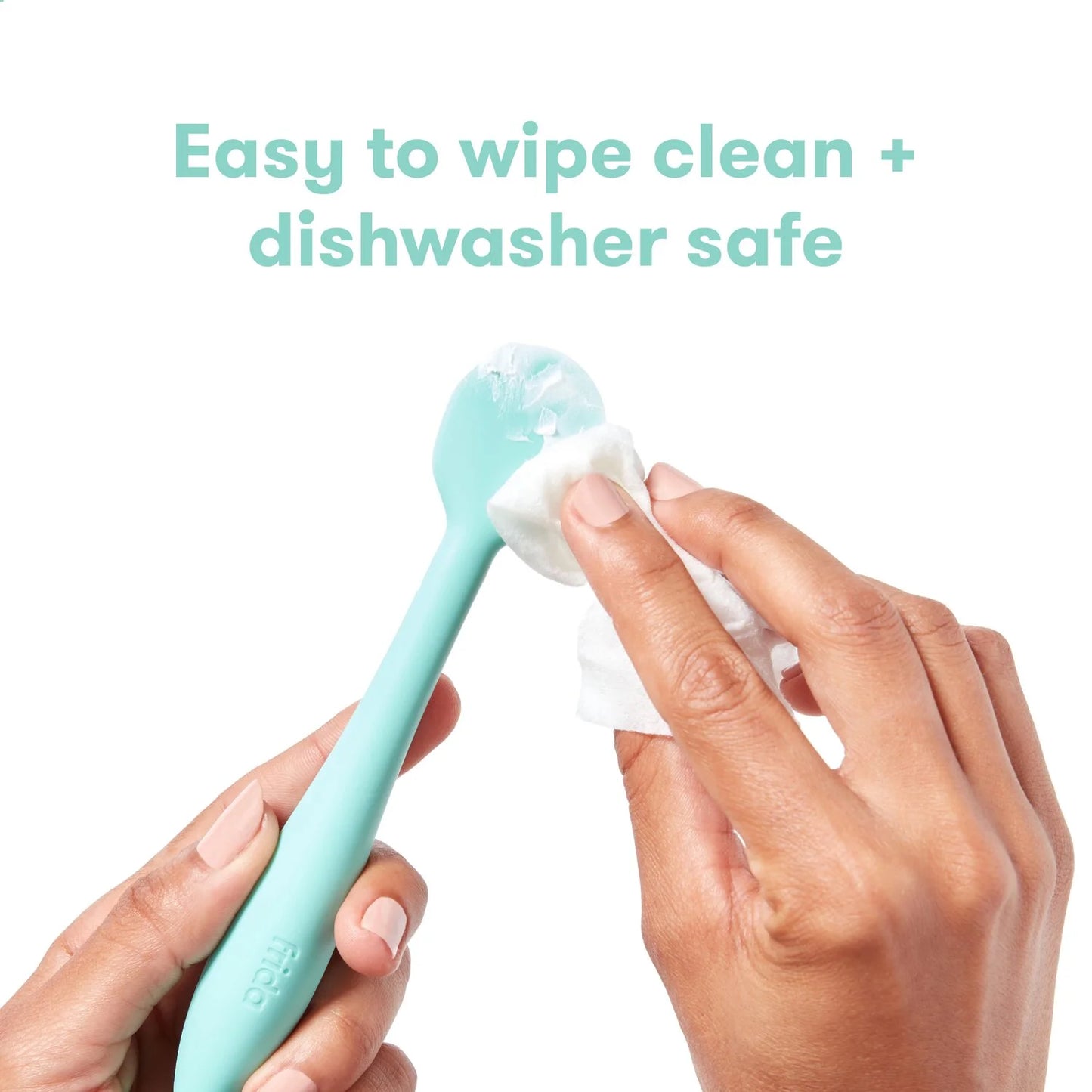 Silicone Booty Brush Applicator for Infant Diaper Rash Cream and Butt Paste, Blue