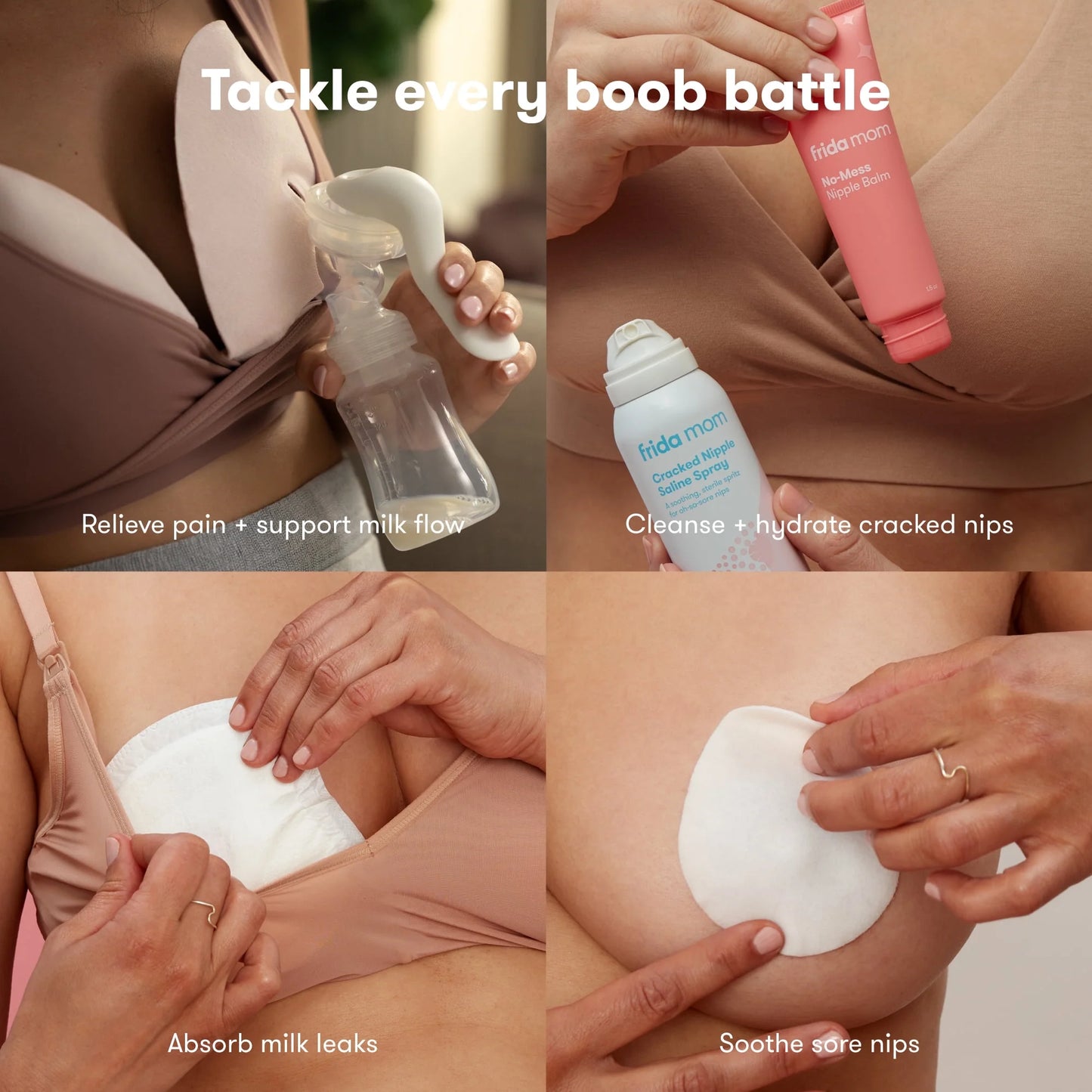Breastfeeding Survival Kit with Nipple Cream, Lactation Breast Pads, and More, 13 Piece Kit