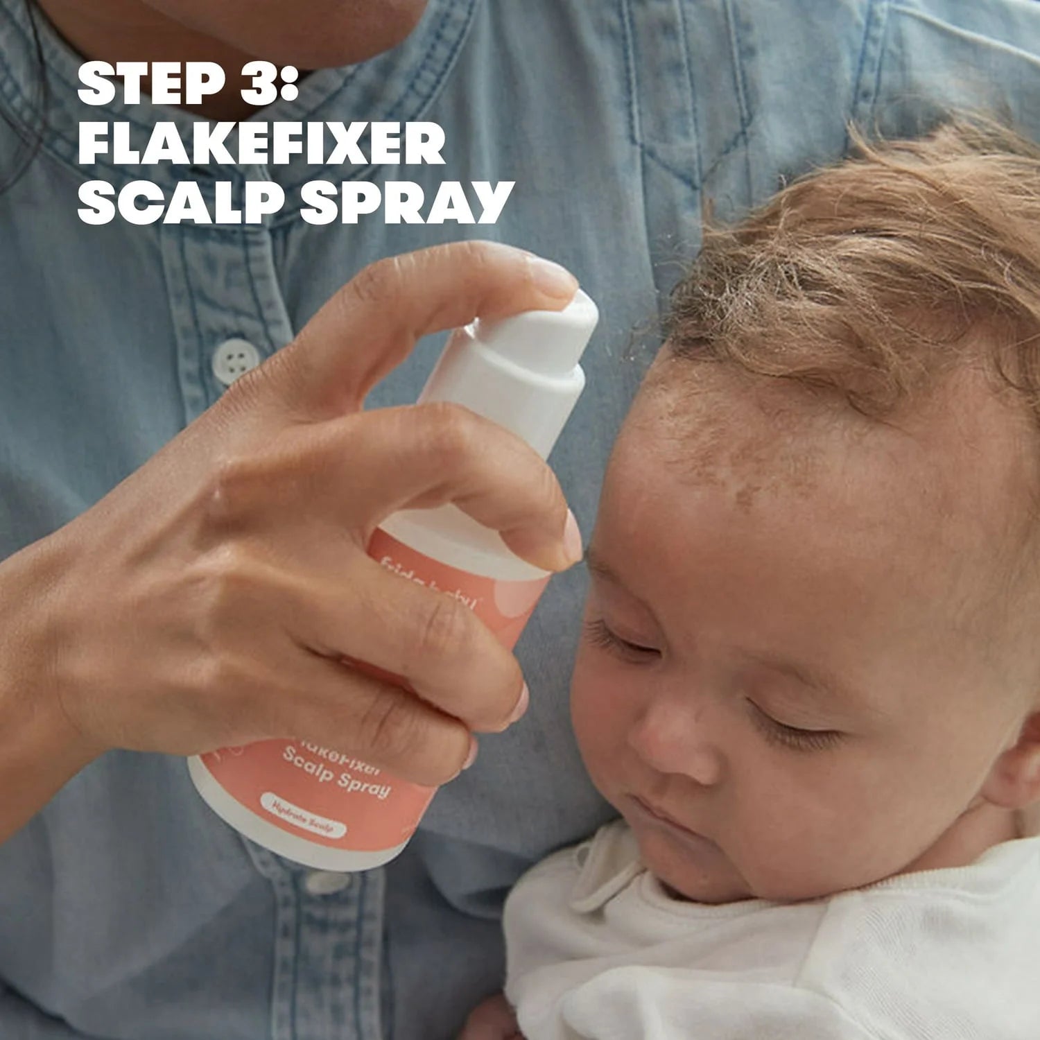 Flakefixer Cradle Cap Treatment for Infant, Hydrating Baby Shampoo Scalp Spray, 5 Fl Oz