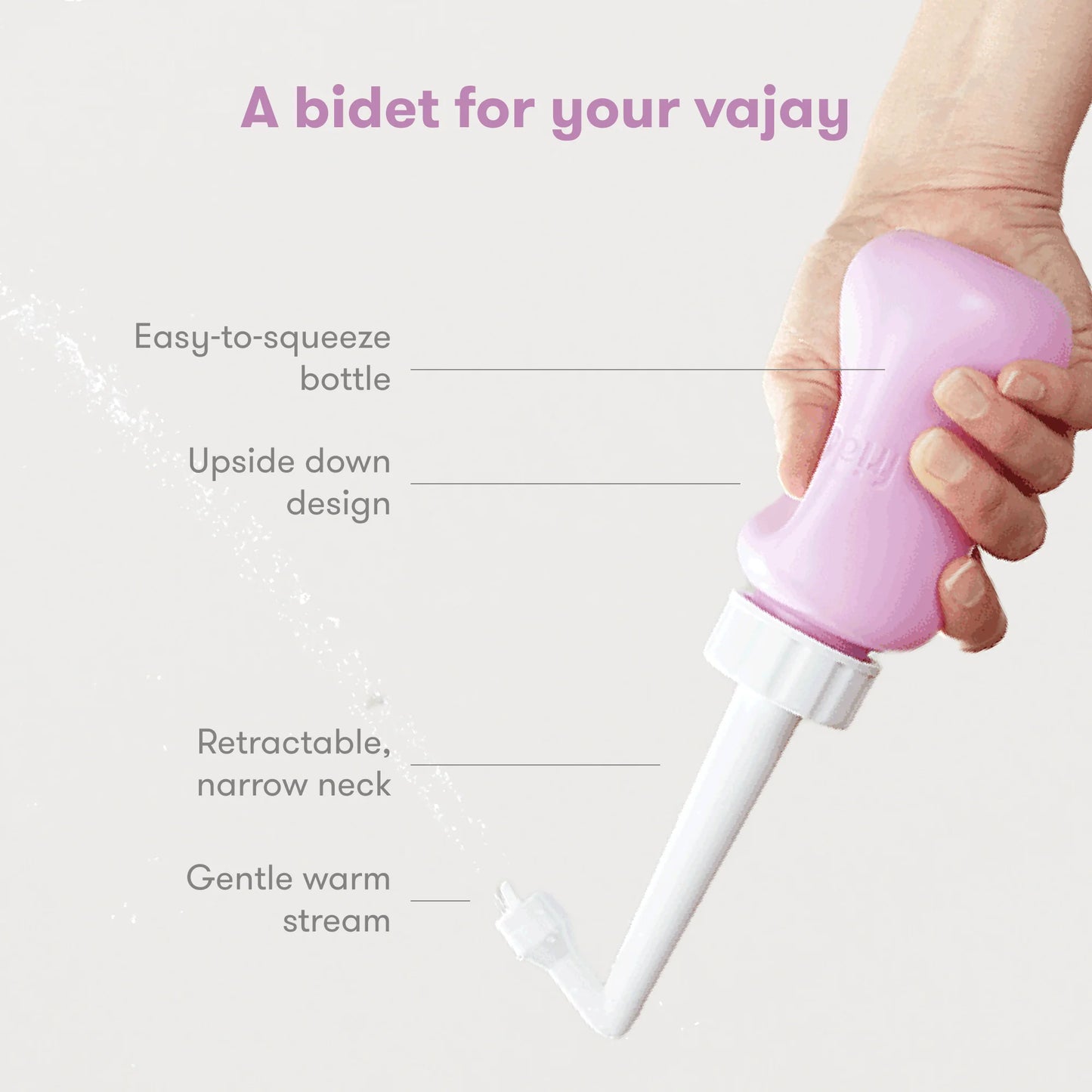 Upside down Peri Bottle for Cleansing after Birth, + Travel Bag, 1 Ct
