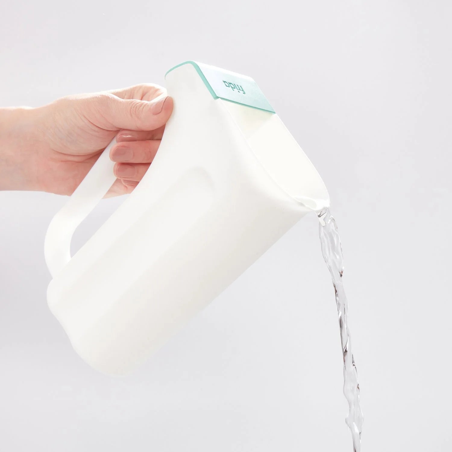Control the Flow Polypropylene ABS Rinser, Bath Time Rinse Cup with Easy Grip Handle and Removable Rain Shower, White