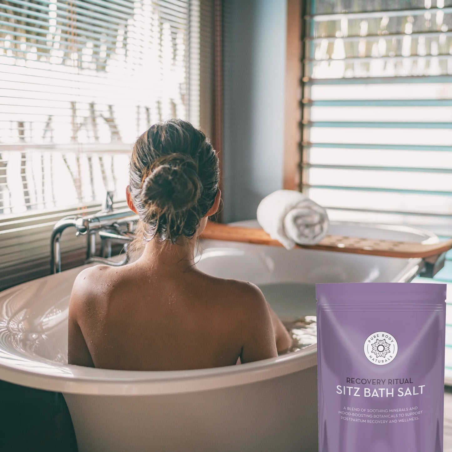 Sitz Bath Epsom Salt for Postpartum Care and Hemorrhoid Treatment, 32 Oz by .