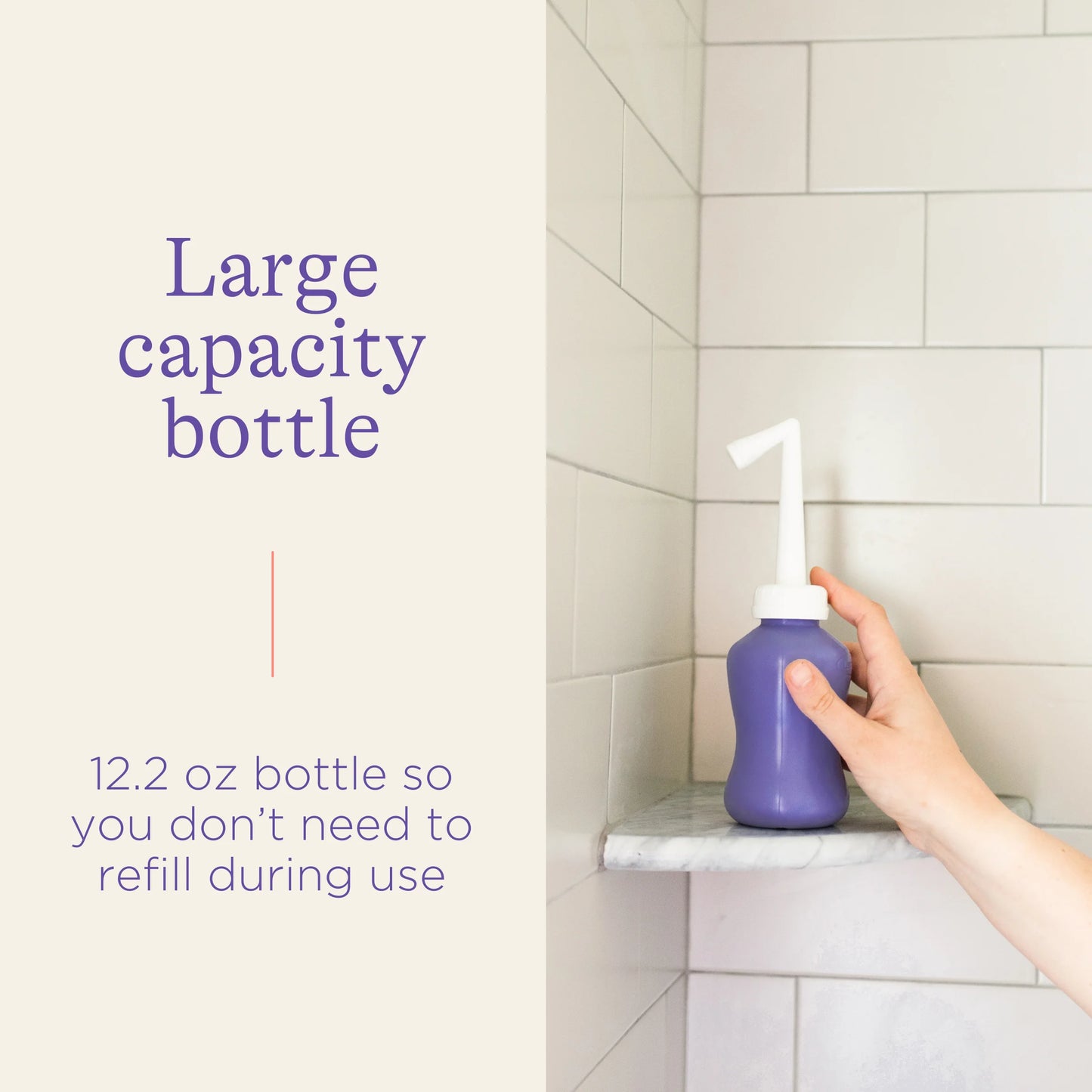 Peri Bottle for Postpartum Care and Gentle Cleansing, 12.2 Oz Bottle