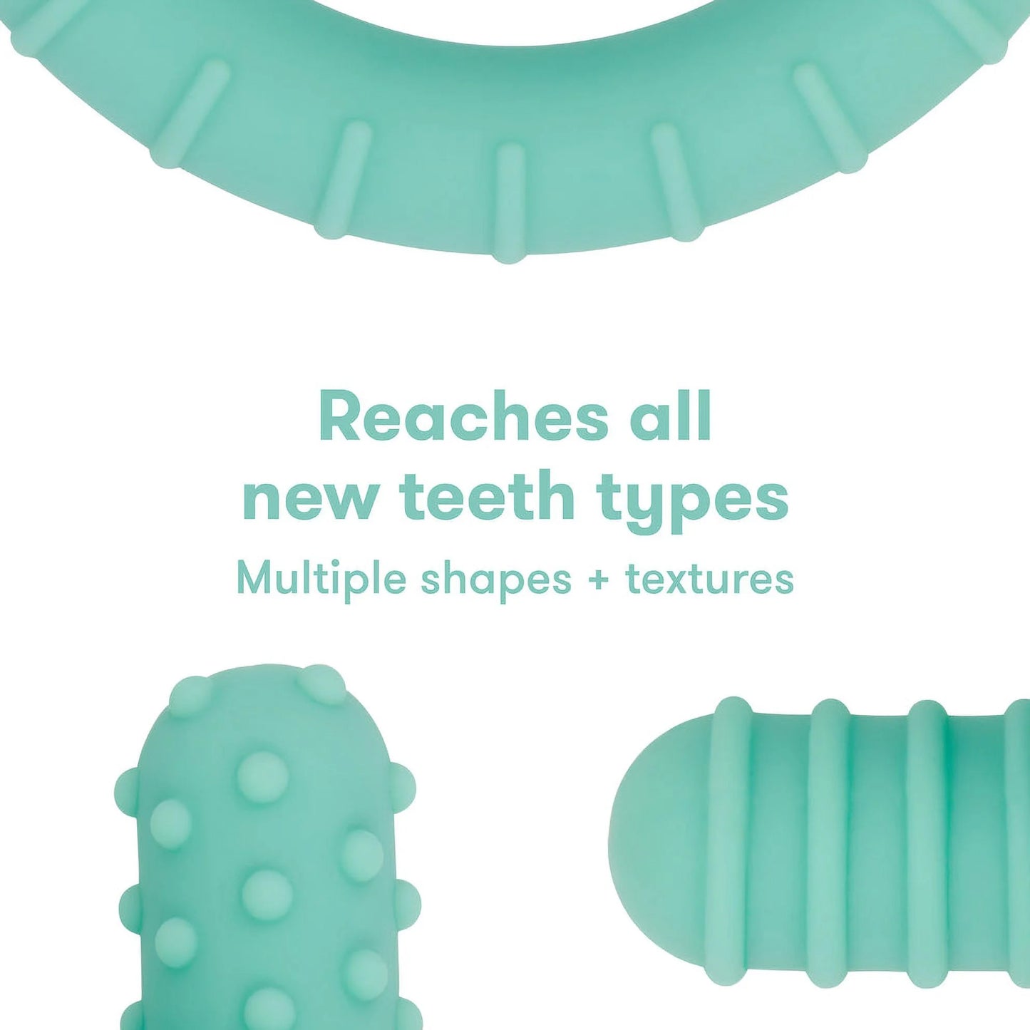 Get-A-Grip Teether for Babies, Teal, 3+ Months