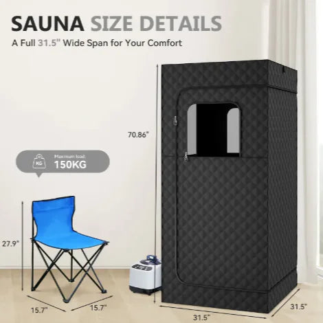 Portable Home Sauna Room offers soothing postpartum care, warming up in 15 minutes for ultimate comfort.