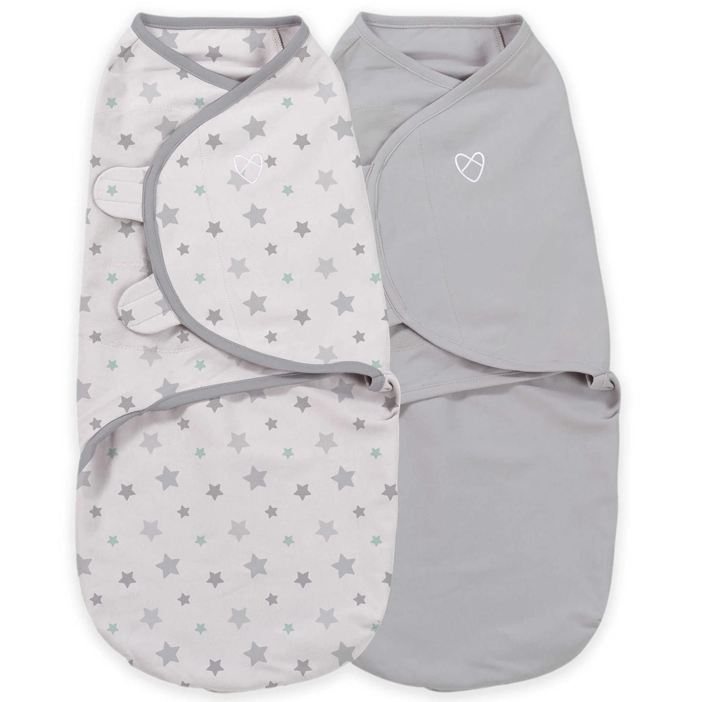 Swaddleme Original Organic Swaddle - Size Small/Medium, 0-3 Months, 2-Pack (Starry Skies )