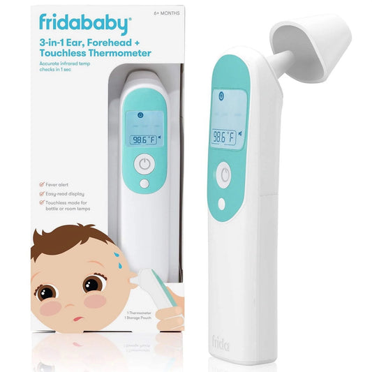3 in 1 Digital Thermometer for Ear, Forehead, and Touchless Infrared Bottle Temperature