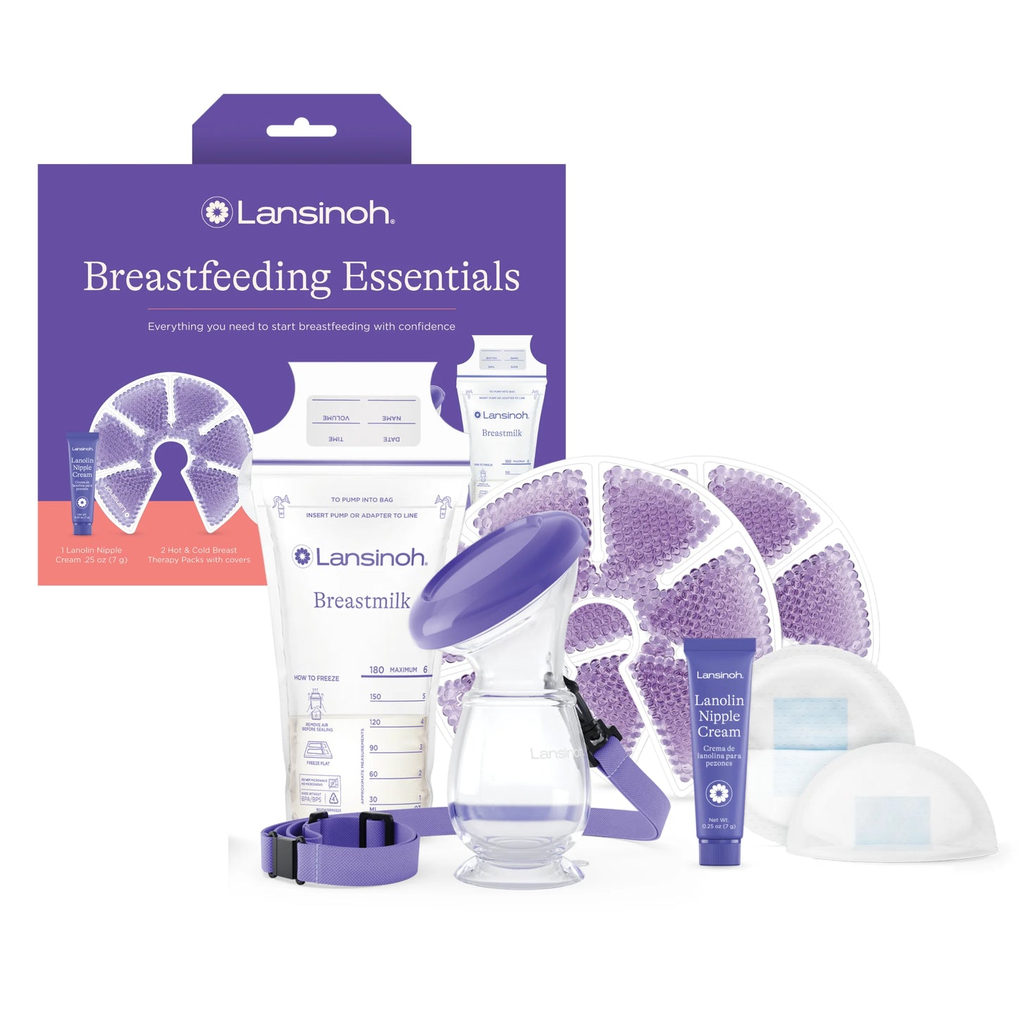 Breastfeeding Essentials Kit for Nursing Moms, Disposable, 5 Pieces