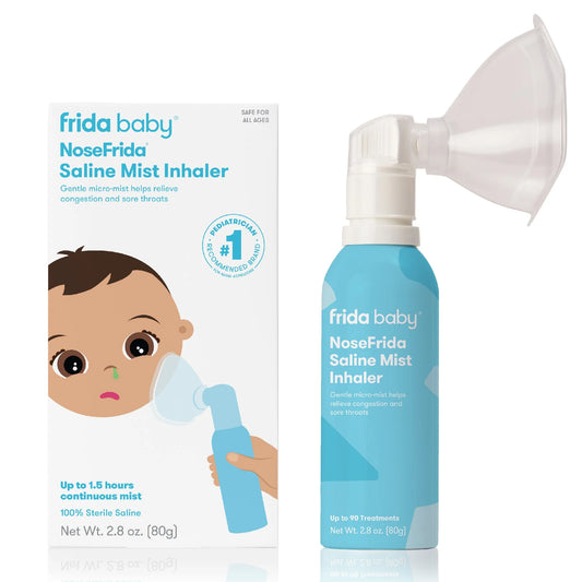 Nose Saline Mist Nasal Inhaler, Allergy Relief and Congestion Relief for Babies + Kids